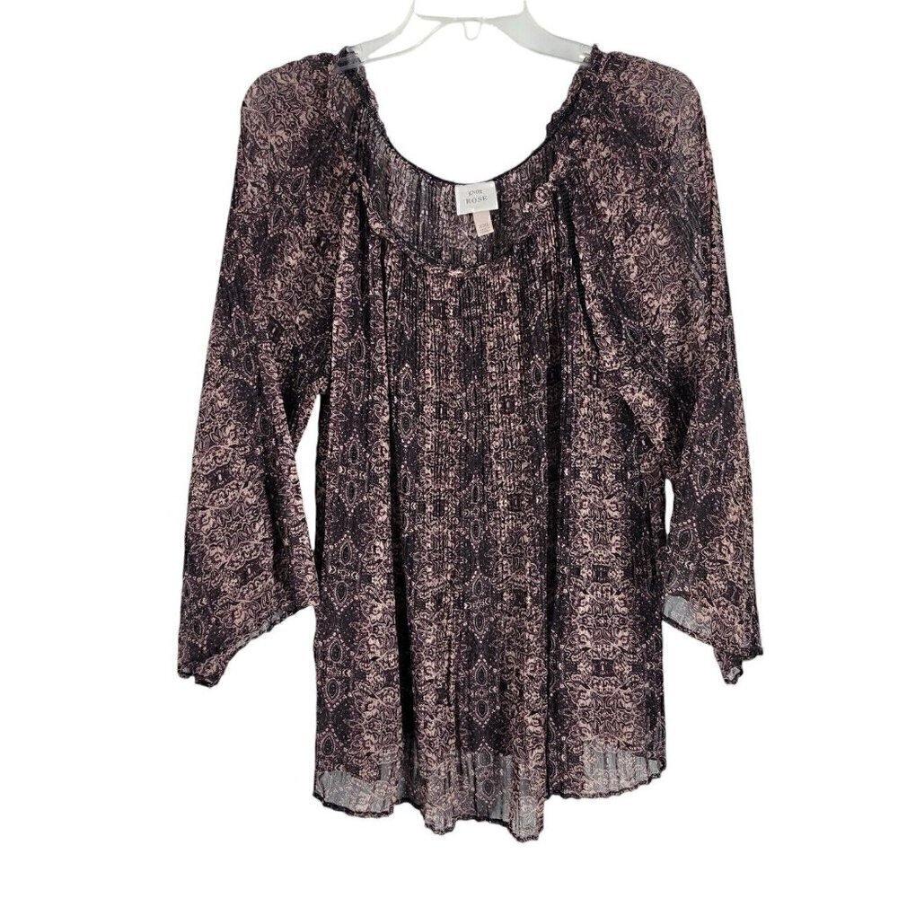 Sheer whimsigoth Fairy grunge Witchy accordion Pleat Off shoulder Blouse 2XL